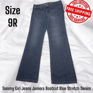 Vintage Tommy Girl Jeans Juniors Size 9R Bootcut Stretch Denim FREE SHIPPING
